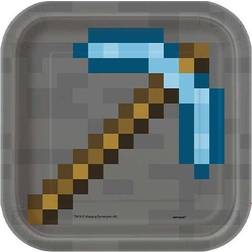Minecraft Disposable Plates Birthday Party 8-pack