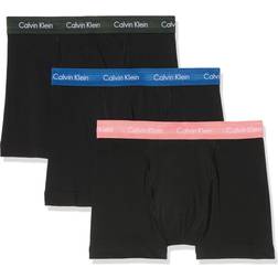 Calvin Klein Cotton Stretch Trunks 3-pack - Black