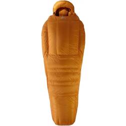 Mountain Equipment Iceline Down sleeping bag size Long 219x80 cm, brown/orange/sand