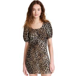 Ganni Leopard mini dress