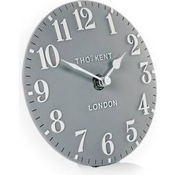 Thomas Kent Arabic Mantel Clock, 6" Flax Blue Wall Clock