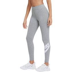 Nike Women's Sportswear Essential High Rise Leggings - Dark Grey Heather/White