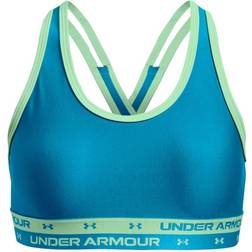 Under Armour Girl's Crossback Sports Bra - Radar Blue/Aqua Foam (1364629-422)