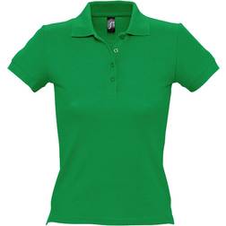 Sol's Women's People Pique Short Sleeve Cotton Polo Shirt - Kelly Green