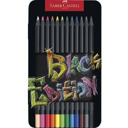 Faber-Castell Colouring Pencils Black Edition, tin of 12 tin of 12