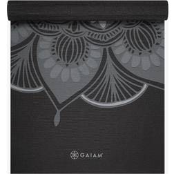 Gaiam Yoga Mat Classic 4mm Print Thick Non Slip Exercise & Fitness Mat for All Types of Yoga, Pilates & Floor Workouts (68" x 24" x 4mm) Mystic Ink