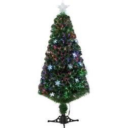 Homcom Prelit Fibre Optic Artificial Christmas Tree 150cm