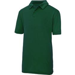 AWDis Kid's Just Cool Sports Polo Plain Shirt - Bottle Green (UTRW696)