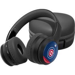 Strategic Printing Chicago Cubs Stripe Design Wireless Bluetooth Headphones With Case