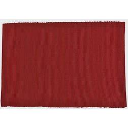Design Imports Ribbed 6-pack Place Mat Red (48.26x33.02cm)