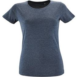 Sols Regent Fit Short Sleeve T-shirt - Heather Denim