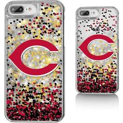 Strategic Printing Cincinnati Reds iPhone 6 Plus/6s Plus/7 Plus/8 Plus Sparkle Gold Glitter Case