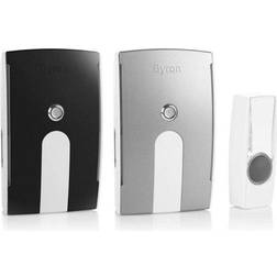 Byron White Wireless Battery & Mains Powered Door Chime Kit By535