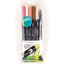 Tombow ABT Dual Brush Pen Skin Tones Set of 6