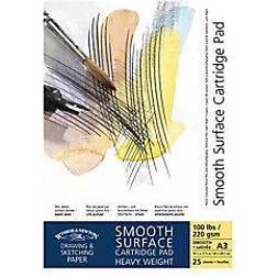 Winsor & Newton Smooth Surface Cartridge Pad A3 220gms 25 sheets