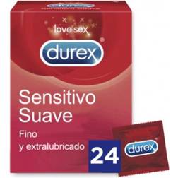 Durex Sensitivo Suave Condoms 24 Units Rød