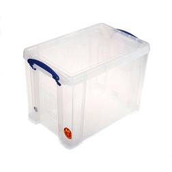 Really Useful Boxes Plastic Clear Storage Box 19L