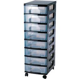Really Useful Boxes Storage Tower Polypropylene 8x7L Drawers ClearAssorted Storage Box