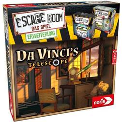 Simba noris 606101965 Escape Room Expansion Da Vinci's Telescope-Families and Board Game for Adults-Can Only be Played with The Chrono Decoder-from 16 Years, Colourful