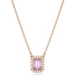 Swarovski Millenia Necklace - Rose Gold/Purple/Transparent