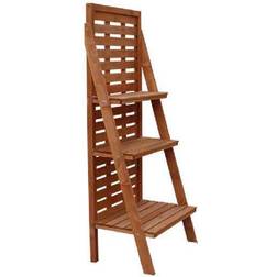 Outsunny Wood 3Tier Outdoor Plant Ladder