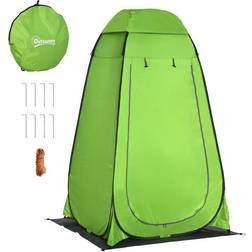 OutSunny Pop Up Camping Shower Tent Privacy Toilet Green