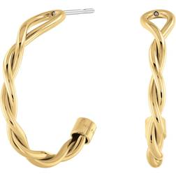 Tommy Hilfiger Twist Design Hoop Earrings - Gold/Silver