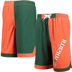 Outerstuff Youth Green/Orange Miami Hurricanes Conch Bay Swim Shorts