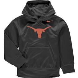 Nike Boys Youth Anthracite Texas Longhorns Logo Ko Pullover Performance Hoodie