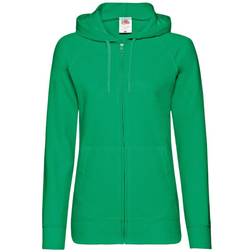 Fruit of the Loom Fitted Lightweight Hooded Sweatshirts Jacket - Kelly Green