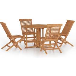 vidaXL 3096573 Patio Dining Set, 1 Table incl. 4 Chairs