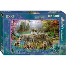 Step Puzzle Spring Wolf Family 1000 Pieces