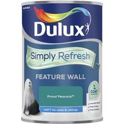 Dulux Simply Refresh Feature Ceiling Paint, Wall Paint Proud Peacock 1.25L