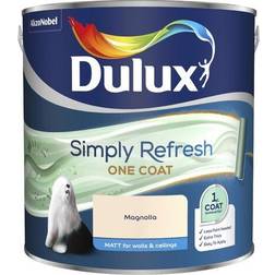 Dulux Simply Refresh One Coat Wall Paint, Ceiling Paint Magnolia 2.5L