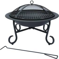Charles Bentley Round Fire Pit Heater Open Bowl
