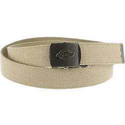 Dickies Mens Adjustable Fabric Belt with Military Buckle - Beige