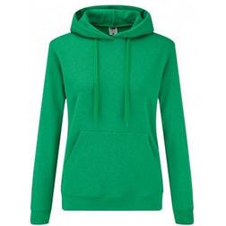 Fruit of the Loom Classic Lady Fit Hooded Sweatshirt - Green Heather