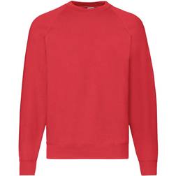 Fruit of the Loom Classic Raglan Sweatshirt - Red