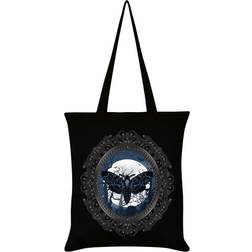 Grindstore Death Moon Moth Tote Bag - Black
