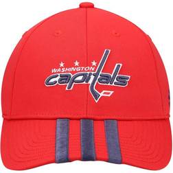 adidas Men's Washington Capitals Locker Room Three Stripe Adjustable Hat - Red