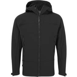 Craghoppers Mens Expert Hooded Active Soft Shell Jacket (Black)