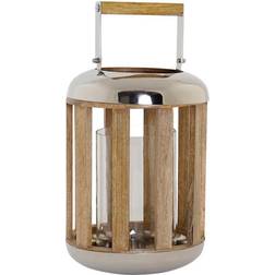 Dkd Home Decor Silver Wood Metal (22 x 22 x 32 cm) Lantern