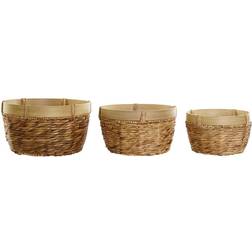 Dkd Home Decor set Bambu Tropiskt (40 x 40 x 23 cm) Basket