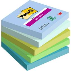 3M Post-it Super Sticky Notes Oasis 76mm x 76mm Pk5