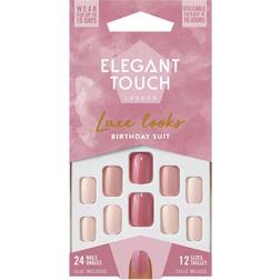 Elegant Touch Birthday Suit False Nails-Pink