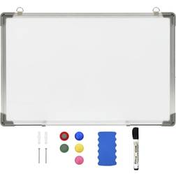 vidaXL Magnetic Dry-erase Whiteboard White 60x40 cm Steel White