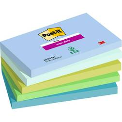 3M Post-it Super Sticky Notes Oasis 76mm x 127mm Pk5