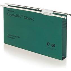 Rexel Crystalfile Classic Suspension File Manilla 30mm Wide-base230gsm