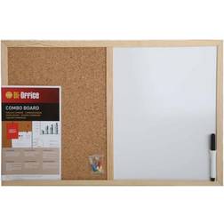 Bi-Office Cork and Drywipe Combination Board 600x400mm