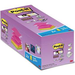 3M Post-it Z-Notes 76 x 76 mm Assorted 16 Pieces of 90 Sheets